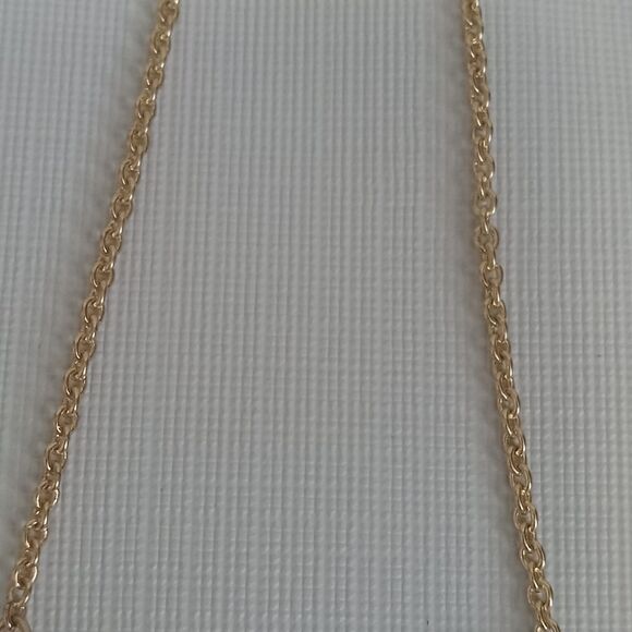 Monet Jewelry Gold Toned Simulated Pearl & Crystal Shimmery Statement Necklace - Picture 9 of 12